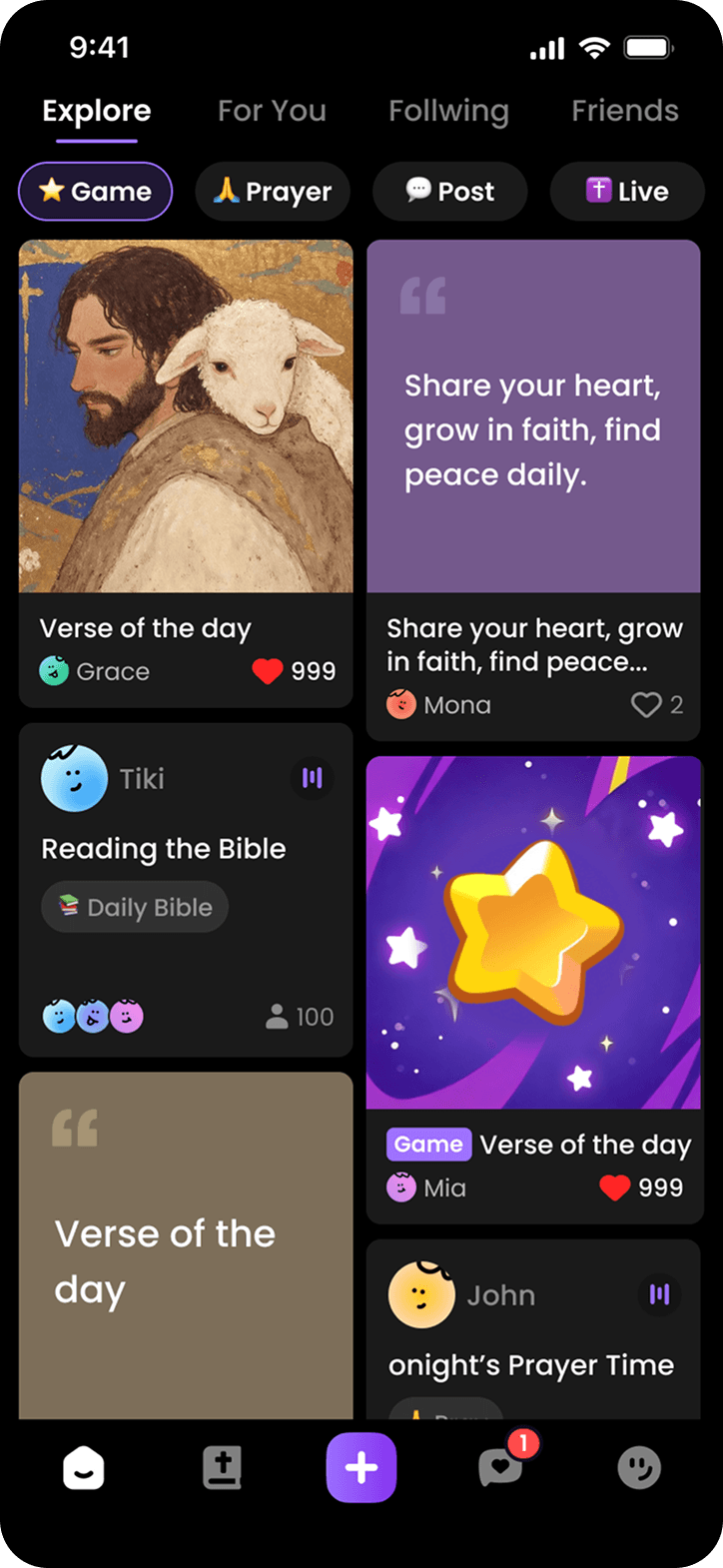 Explore Games, Prayer, and Reflection